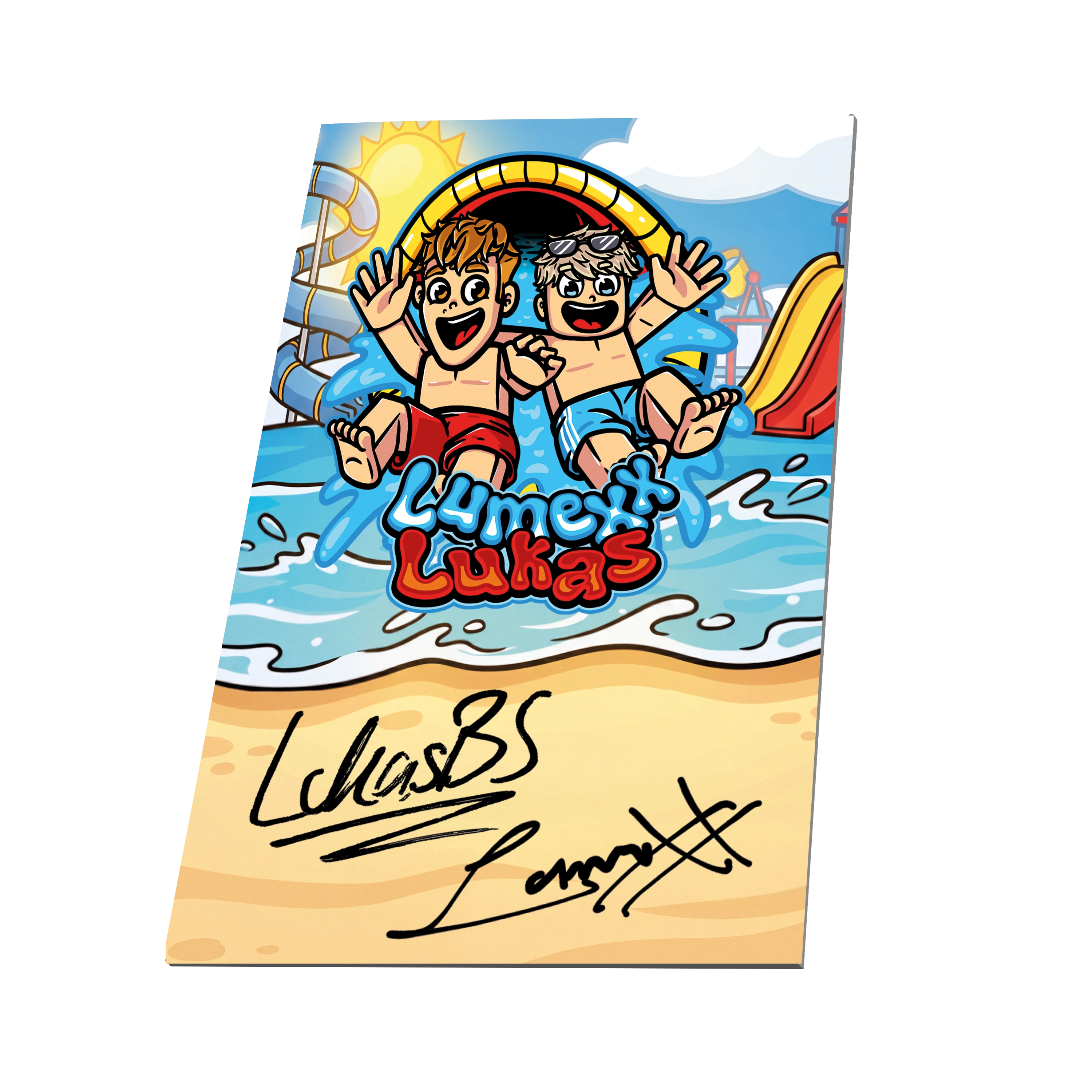 LumeXx x LukasBS - Sommer Bundle - T-Shirt + Rucksack + Drink + Wasserball + Wassereis + Autogrammkarte