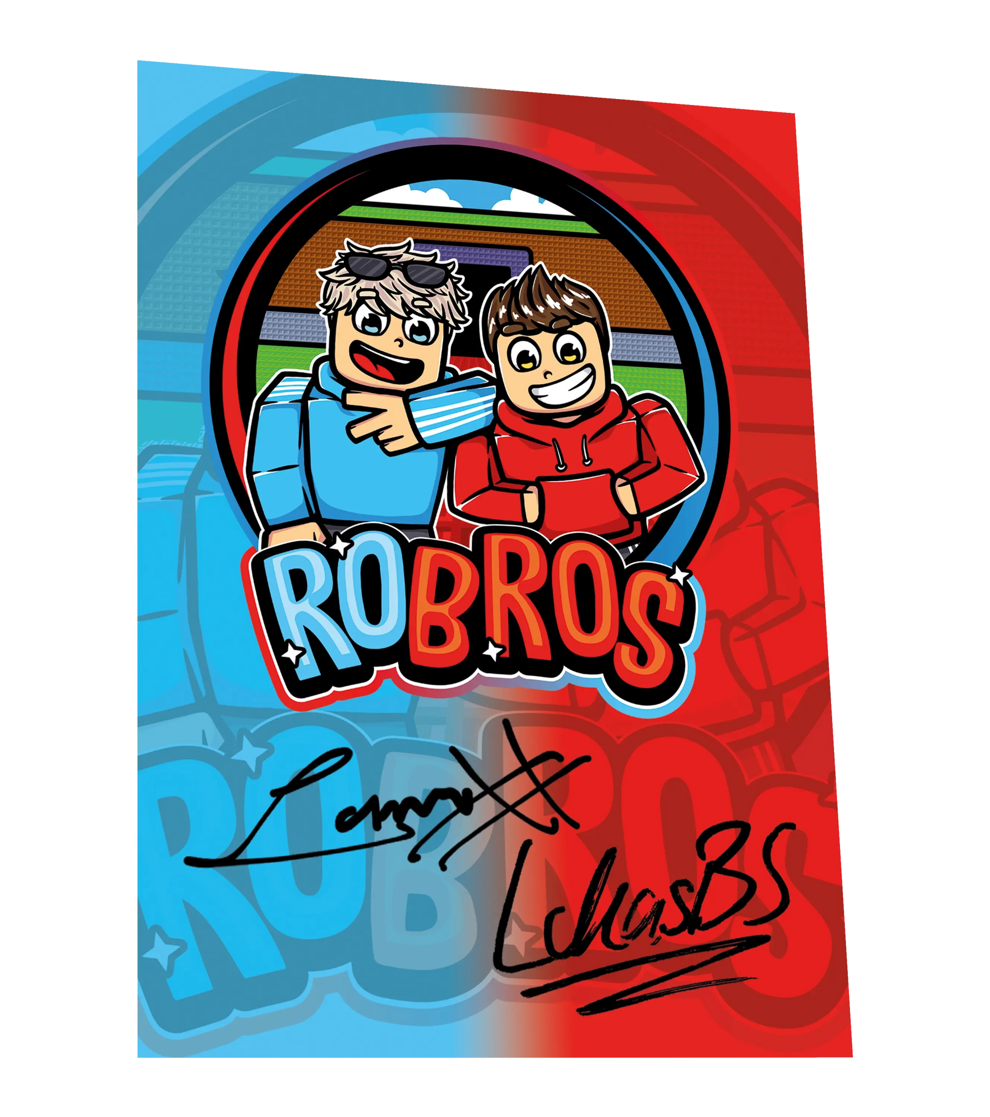RoBros (LumeXx x LukasBS) - Bundle - Hoodie + Autogrammkarte + Sticker+ 1 von 3 Mystery Beilagen