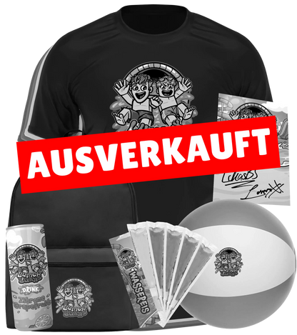 LumeXx x LukasBS - Sommer Bundle - T-Shirt + Rucksack + Drink +  Wasserball + Wassereis + Autogrammkarte