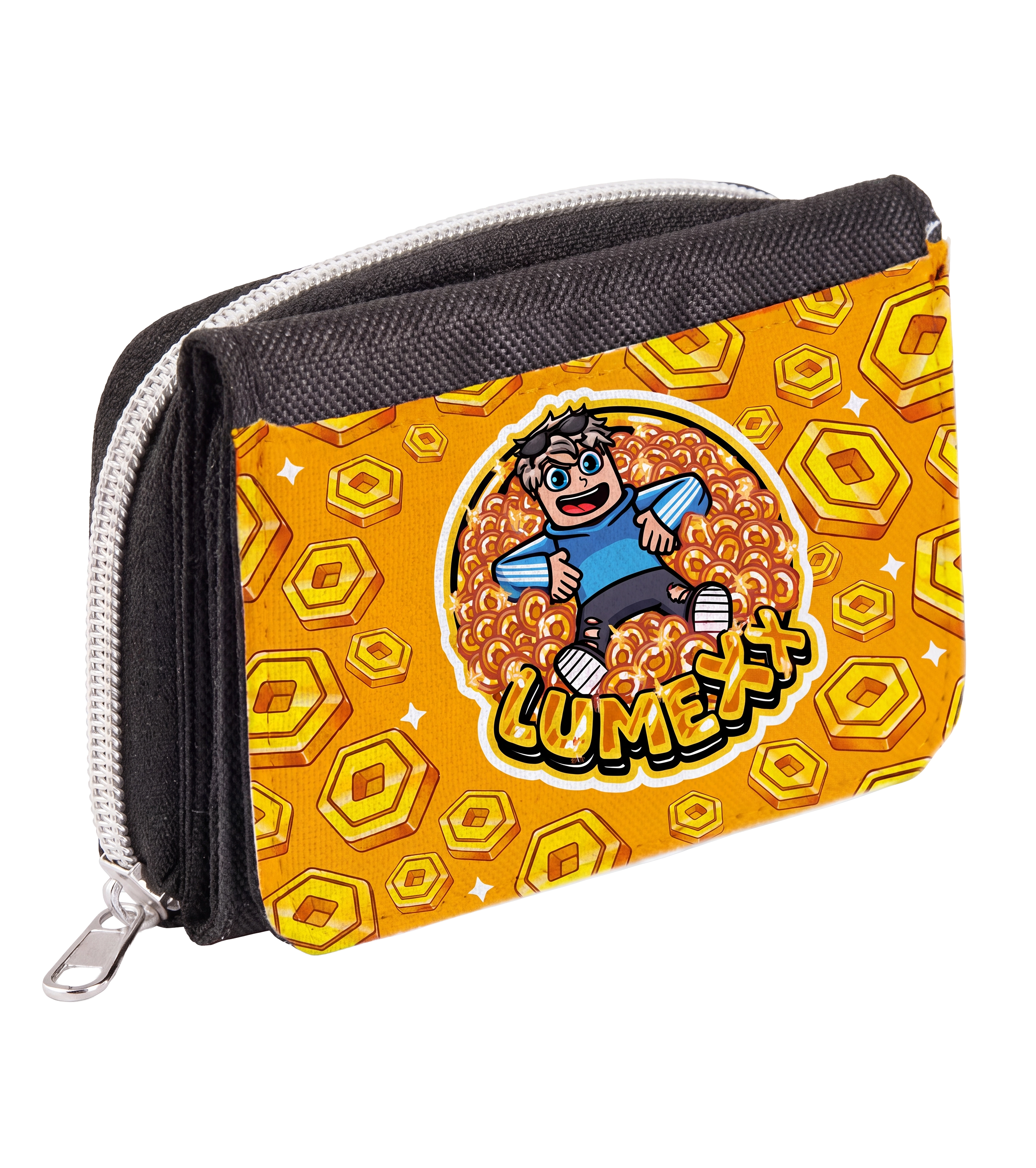 LumeXx - Robux Bundle - T-Shirt + Geldbörse + Sticker + Sparschwein +  Autogrammkarte