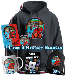 RoBros (LumeXx x LukasBS) - Bundle - Hoodie + Autogrammkarte + Sticker+ 1 von 3 Mystery Beilagen
