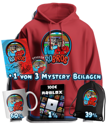 RoBros (LumeXx x LukasBS) - Bundle - Hoodie + Autogrammkarte + Sticker+ 1 von 3 Mystery Beilagen